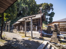 社殿向かって右手（西側）の摂末社